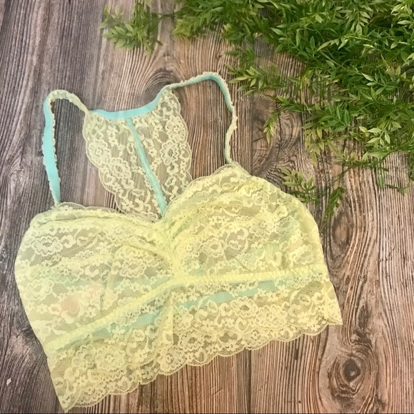 PINK Victoria's Secret Other - 💫victoria’s secret pink // yellow lace bralette m